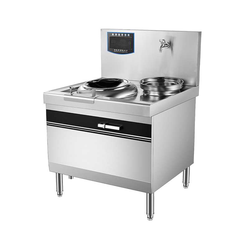 How do high-power commercioal induction cookers improve cooking efficiency and safety in commercial kitchens?