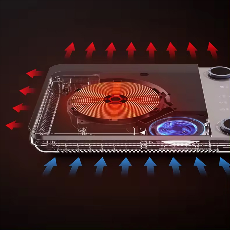 How can a commercial induction cooker improve maintenance convenience and parts commonality through modular structural design?